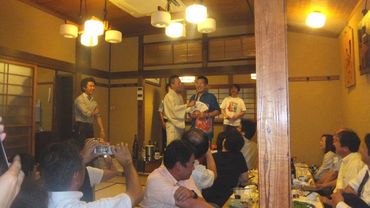 エア蕎麦選手権表彰式