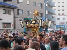 帰りがけに豊受神社の一団に遭遇