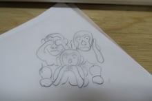 三猿の絵を書いてみたが妙にリアル