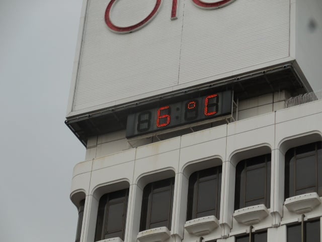 平成28年3月26日朝上野の気温